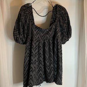 NWT FREE PEOPLE chevron tunic